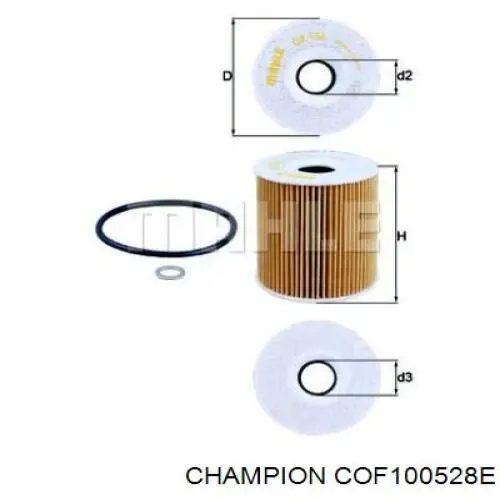 Фільтр масляний Champion COF100528E