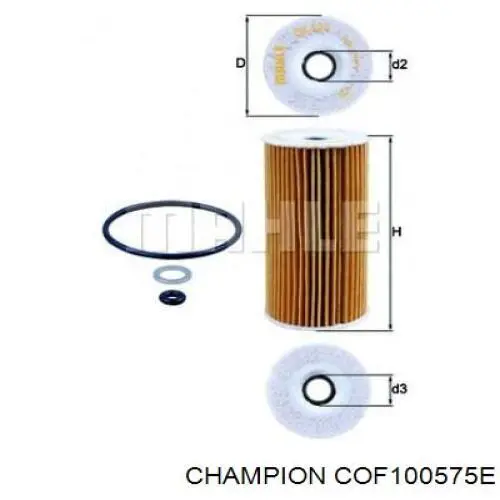 COF100575E Champion Фільтр масла