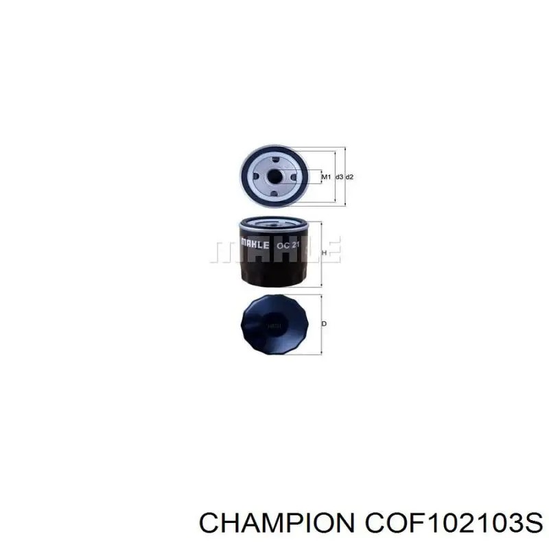 Фільтр масляний Champion C103