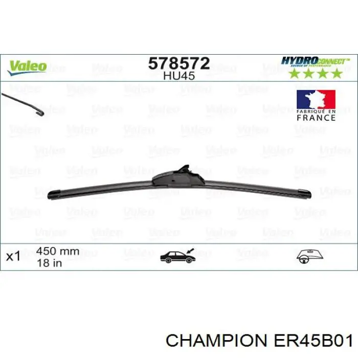 Щітка-двірник лобового скла, пасажирська Peugeot/Citroen 6426XP ціна, від 3.72 USD