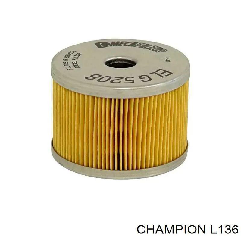 Паливний фільтр L136 Champion