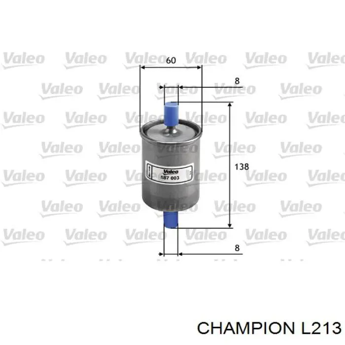 Фільтр паливний L213 Champion