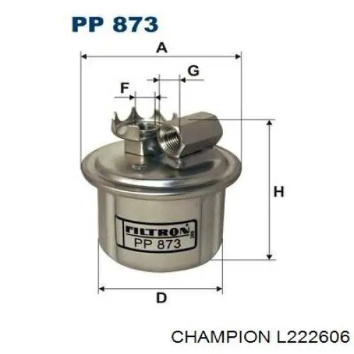 L222606 Champion фільтр паливний