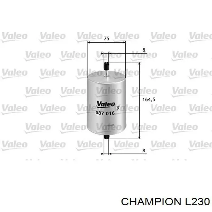 L230 Champion фільтр паливний