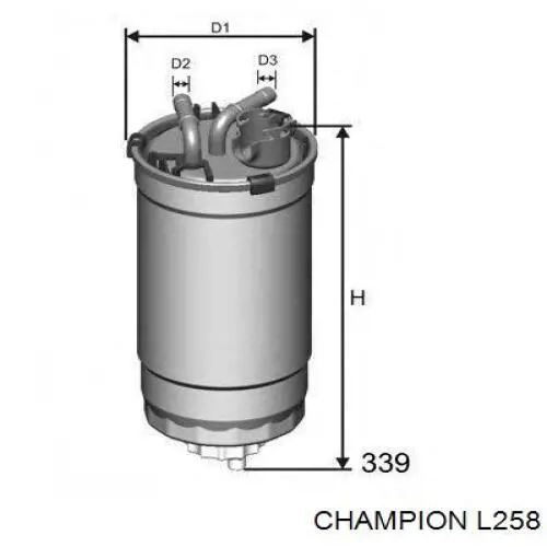 L258 Champion Фільтр палива