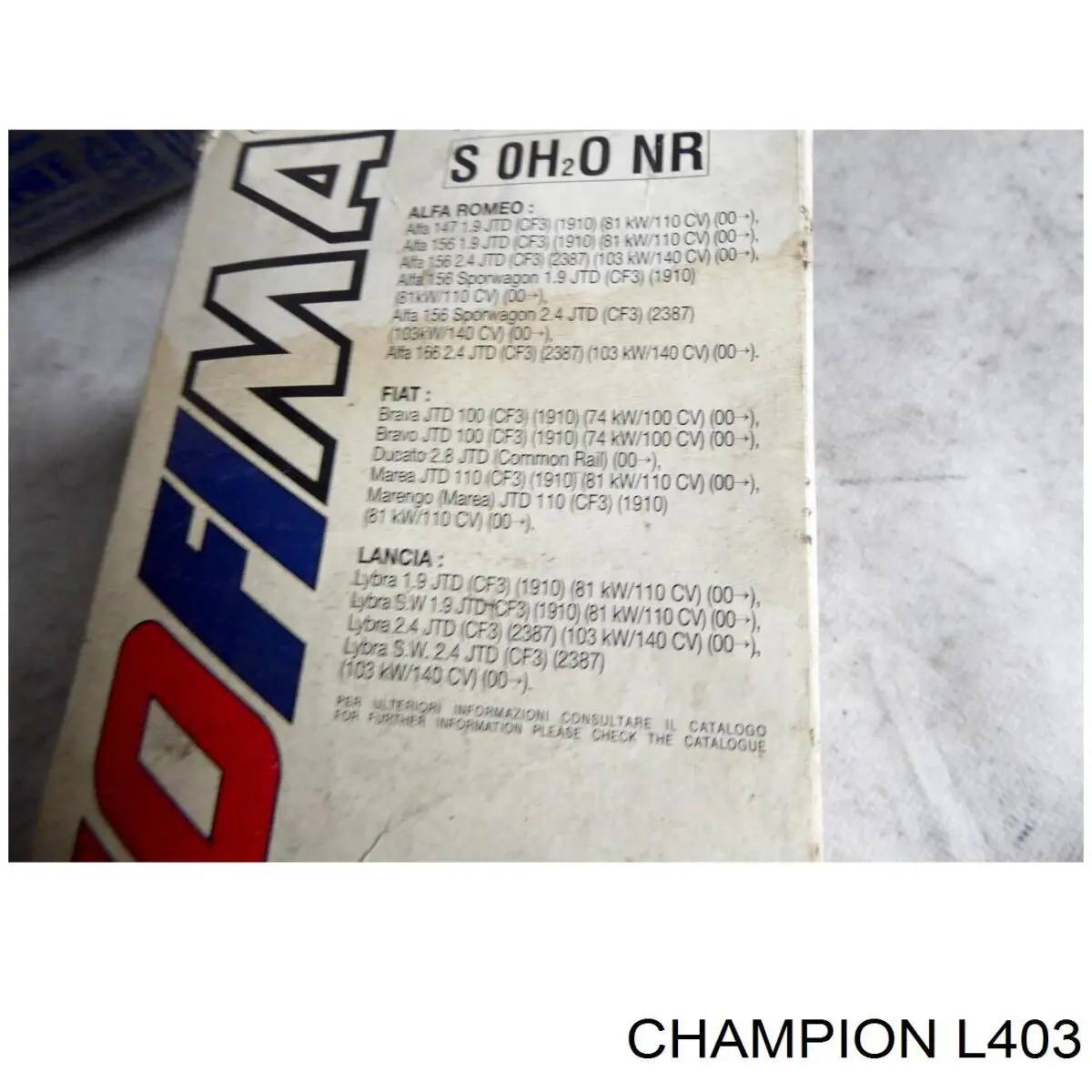 Фільтр тонкого очищення палива Champion L403 ціна, від 7.83 USD