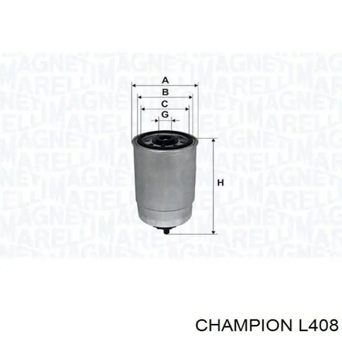 L408 Champion Фільтр палива