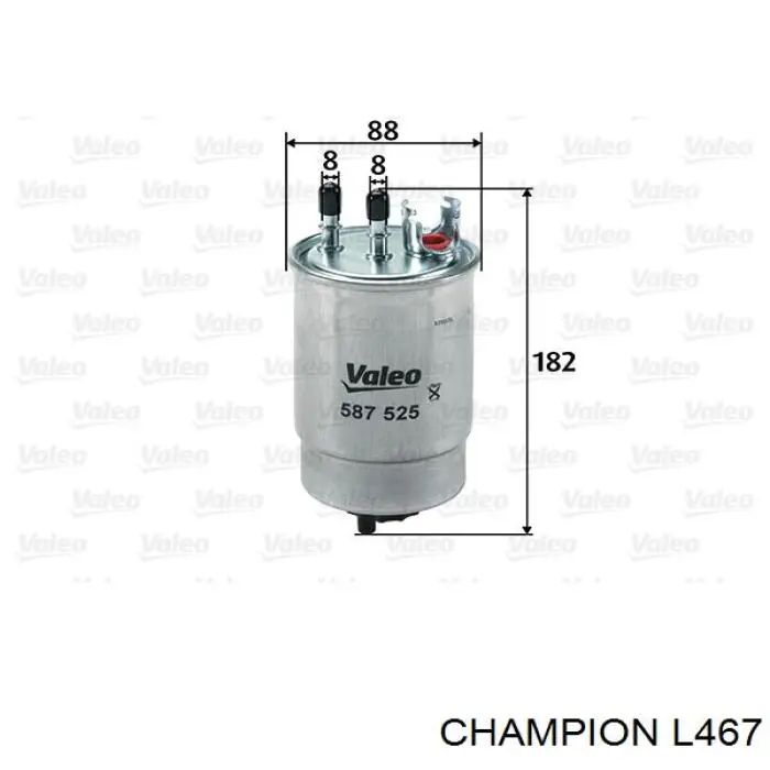 L467 Champion фільтр паливний