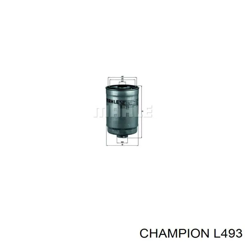 Паливний фільтр L493 Champion