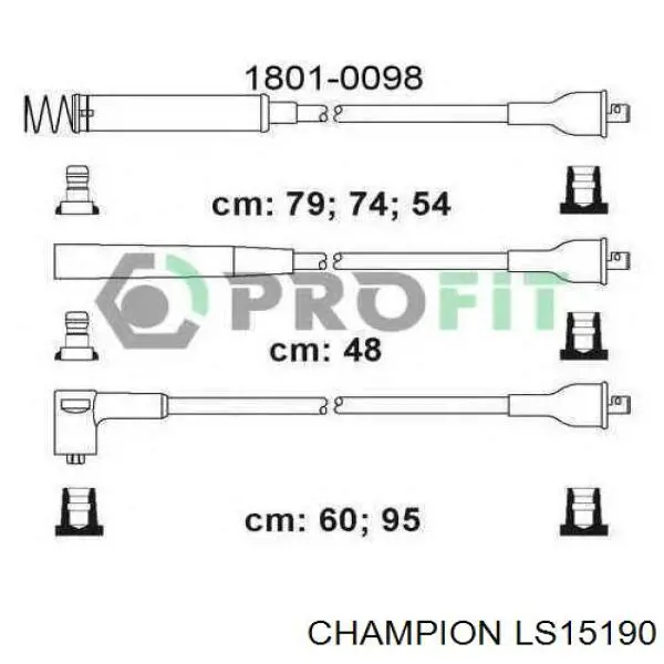 Високовольтні дроти 1612462 Opel
