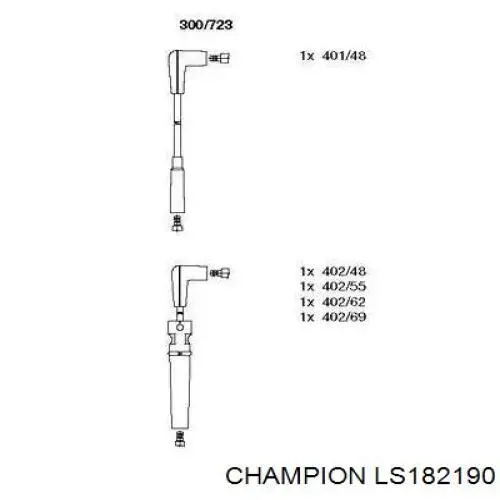Купити LS182 Champion Провід високовольтні, комплект