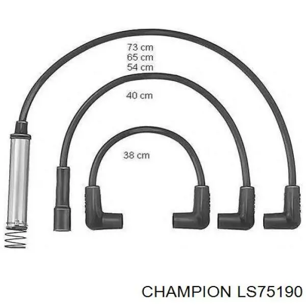 Дріт високовольтний, комплект 7637166 Fiat/Alfa/Lancia