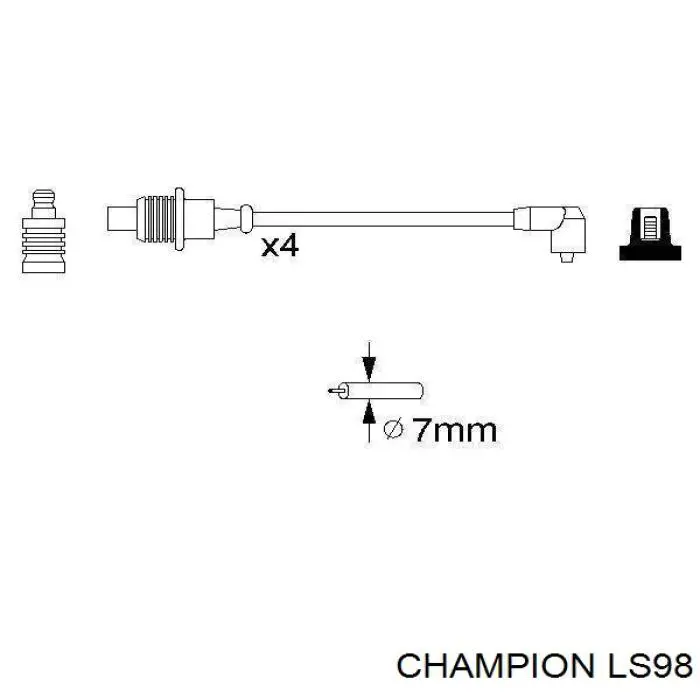 Дріт високовольтні, комплект Citroen Jumper (230P) (Сітроен Джампер)