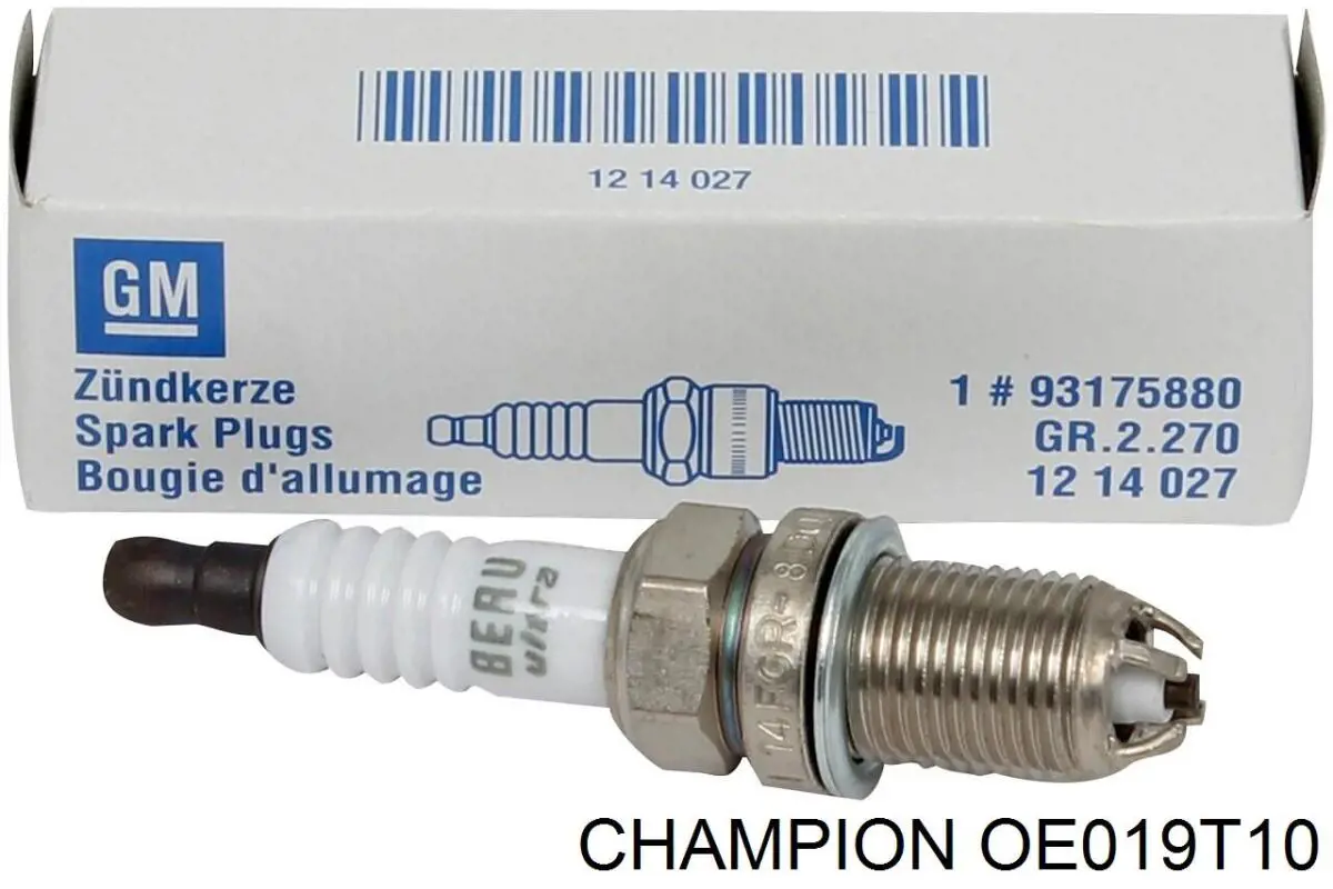 Свічки автомобільні Champion OE019T10 ціна, від 3.52 USD
