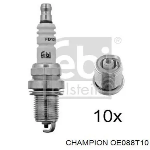 OE088T10 Champion Свіча запалювання