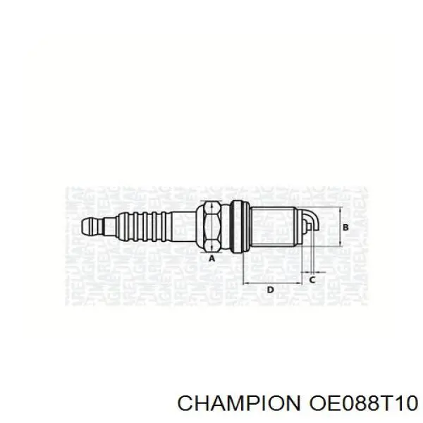 Купити OE088T10 Champion Свічка запалювання