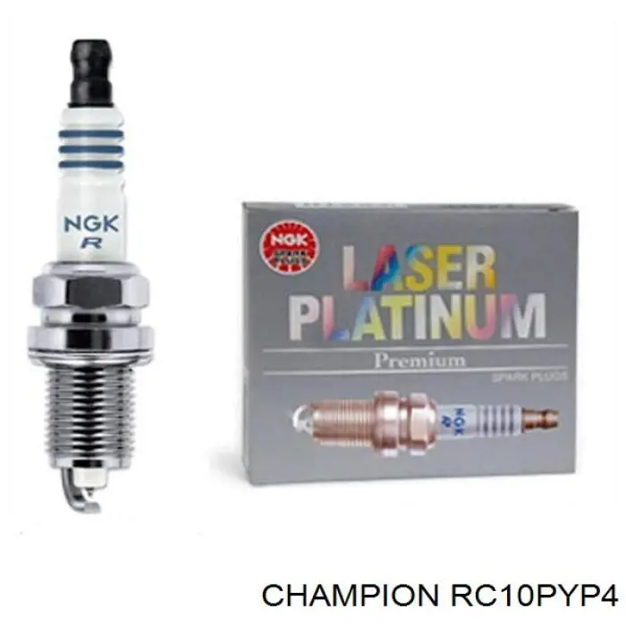 Свічки автомобільні Champion RC10PYP4 ціна, від 17.34 USD