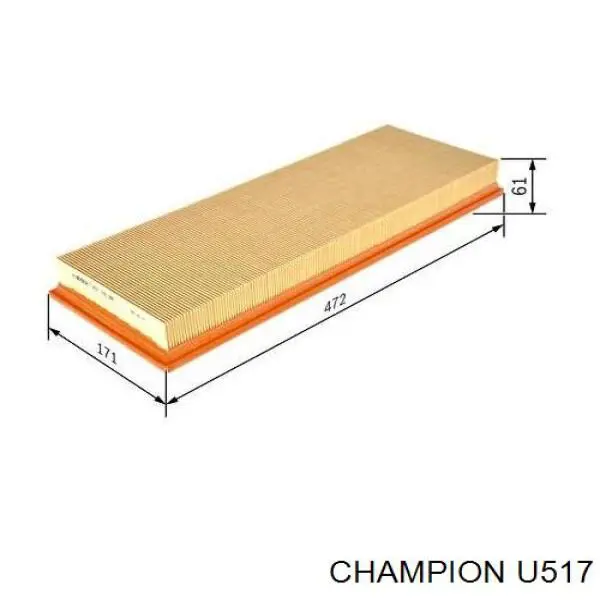 Купити U517 Champion Автомобільний фільтр повітря