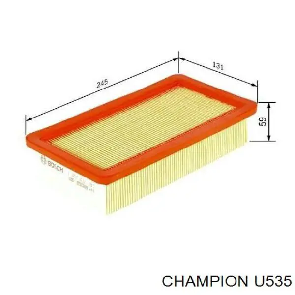 U535 Champion фільтр повітряний