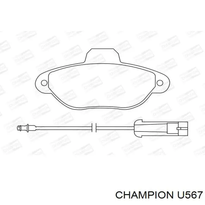 Елемент повітряного фільтра Champion U567 ціна, від 4.84 USD