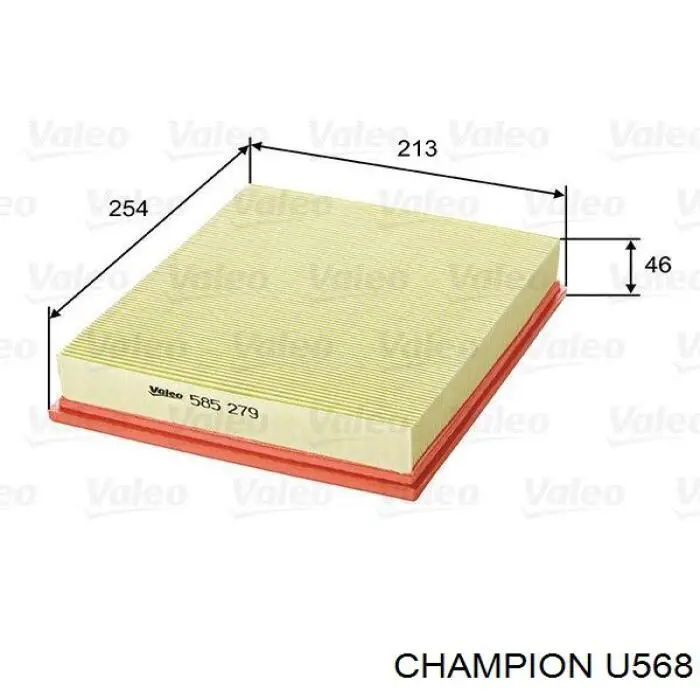 Повітряний фільтр U568 Champion