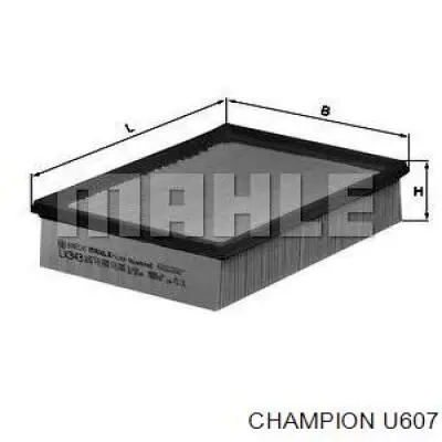 Елемент повітряного фільтра Champion U607 ціна, від 5.84 USD