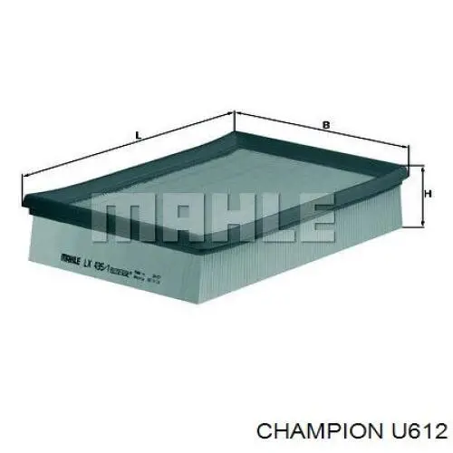 Елемент повітряного фільтра Champion U612 ціна, від 4.31 USD