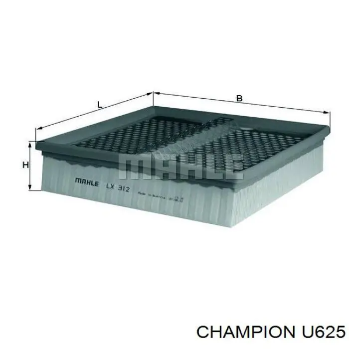 Купити U625 Champion Автомобільний фільтр повітря