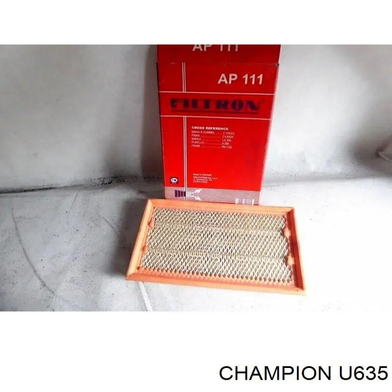 Елемент повітряного фільтра Champion U635 ціна, від 3.93 USD