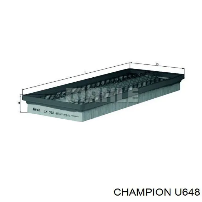 Елемент повітряного фільтра Champion U648 ціна, від 8.66 USD