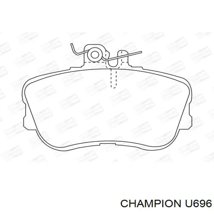 U696 Champion Повітряний фільтр двигуна