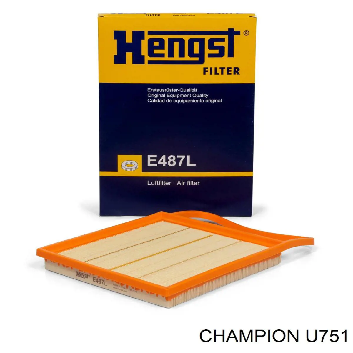 Повітряний фільтр U751 Champion