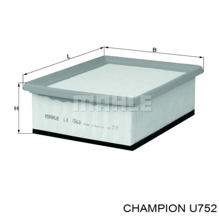 Фільтр повітряний U752 Champion