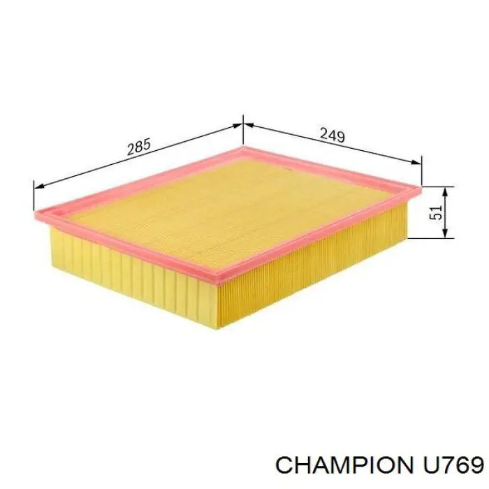 U769 Champion Повітряний фільтр двигуна