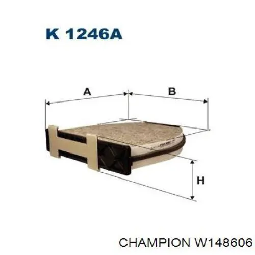 Елемент повітряного фільтра Champion W148606 ціна, від 8.24 USD