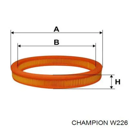 Купити W226 Champion Автомобільний фільтр повітря