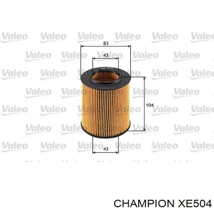 XE504 Champion фільтр масляний
