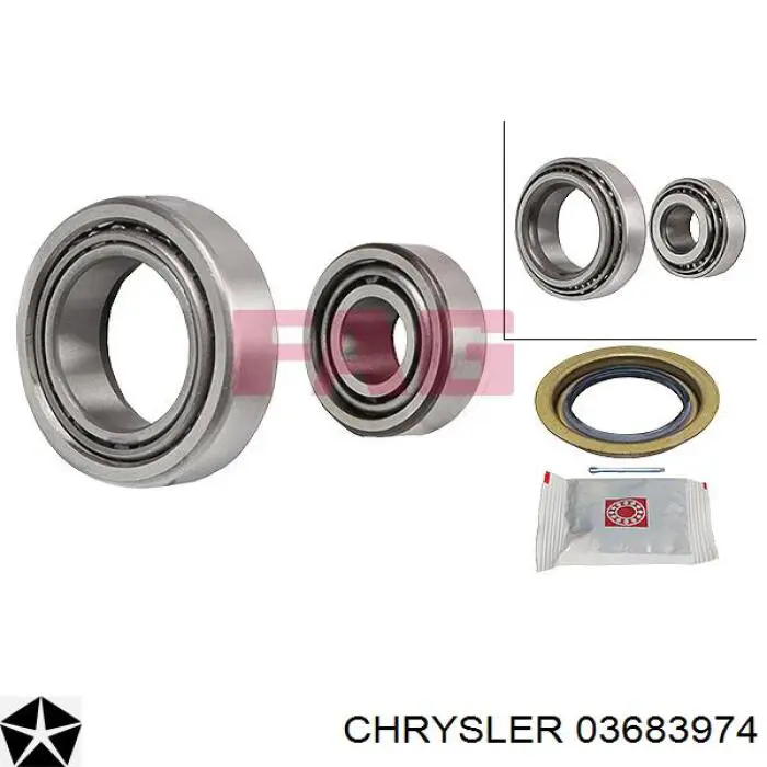 Підшипник ступиці задньої, зовнішній Chrysler 3683974