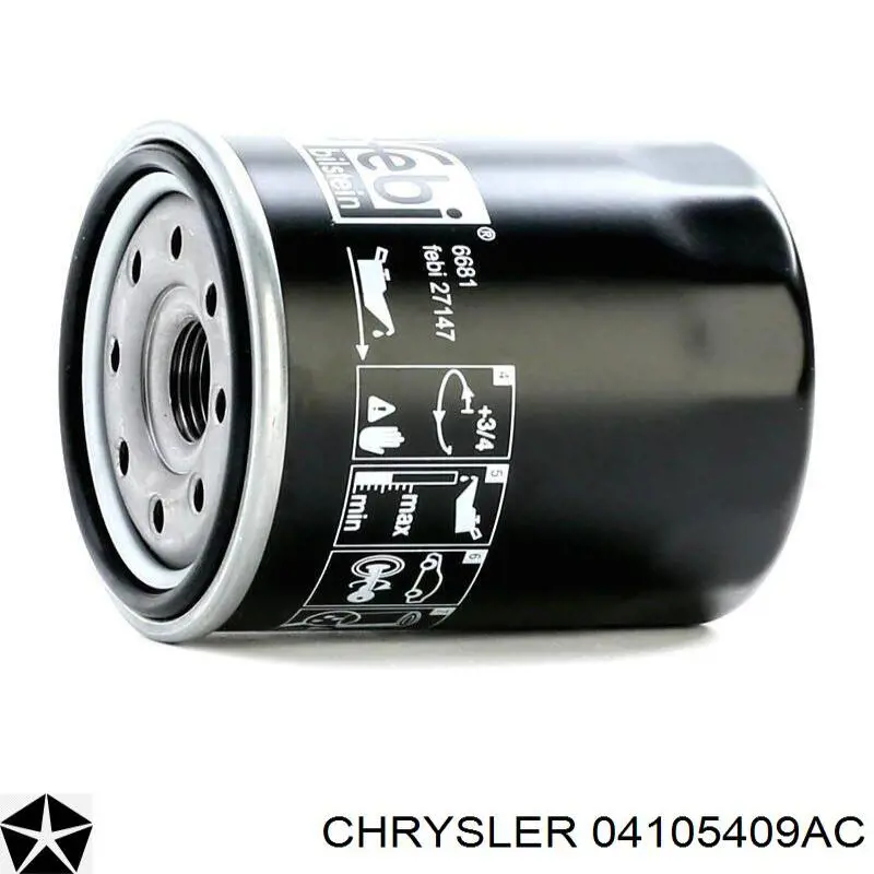 04105409AC Chrysler фільтр масляний