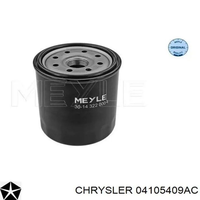 Масляний фільтр двигуна Chrysler 04105409AC ціна, від 7.33 USD