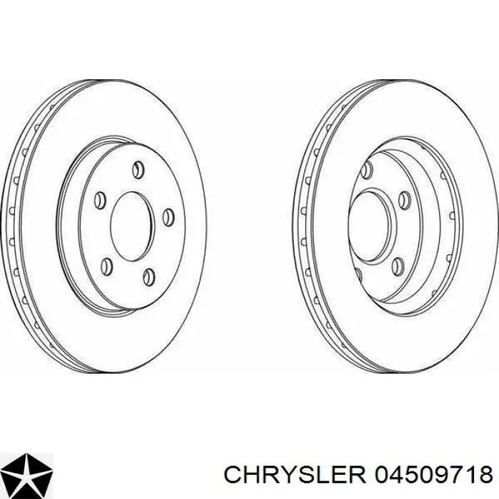 Диск переднього гальма Chrysler 04509718 ціна, від 23.75 USD