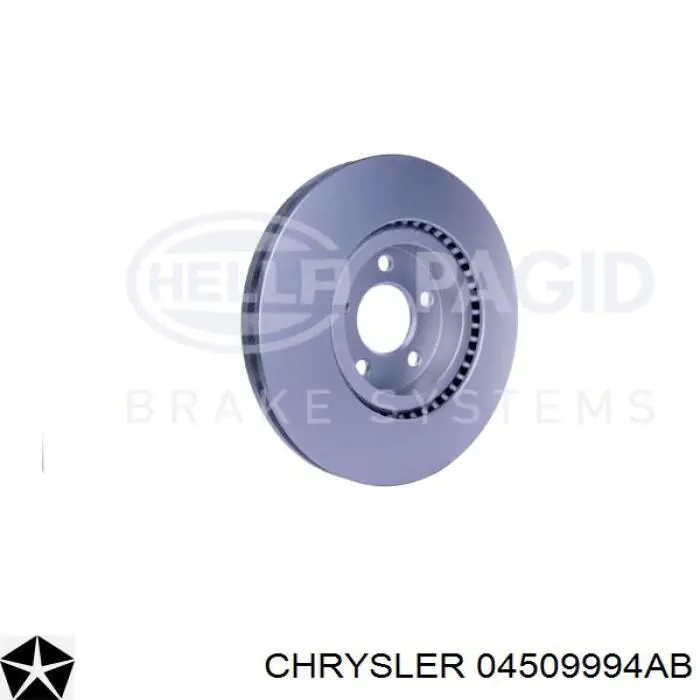 Гальмівні диски передні 04509994AB Chrysler