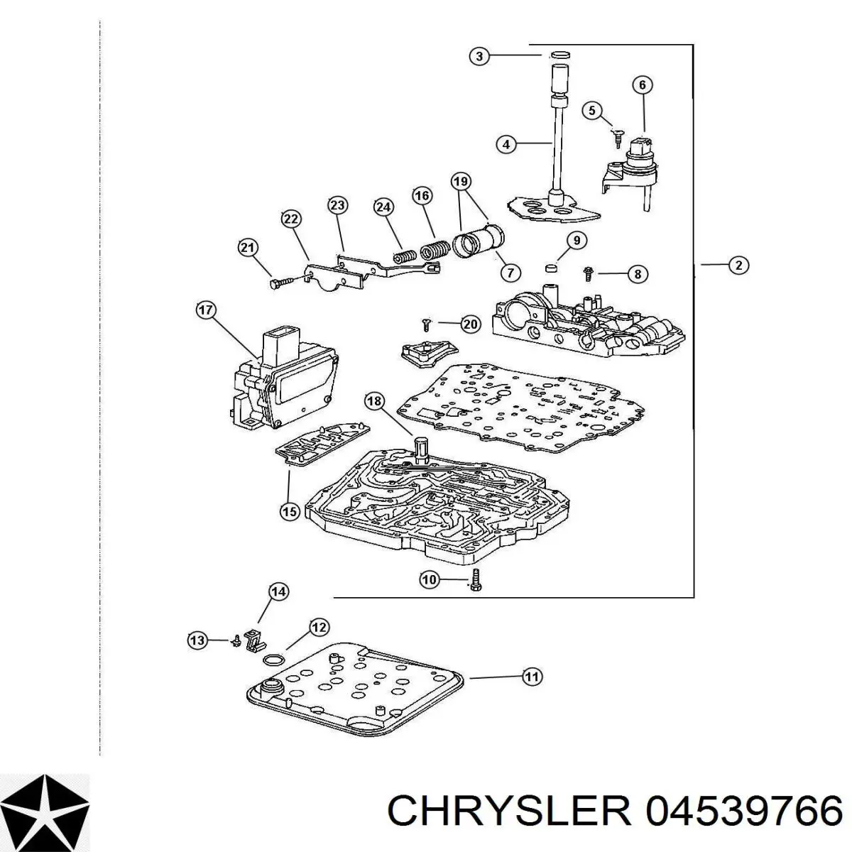 Блок клапанів АКПП 04539766 Chrysler