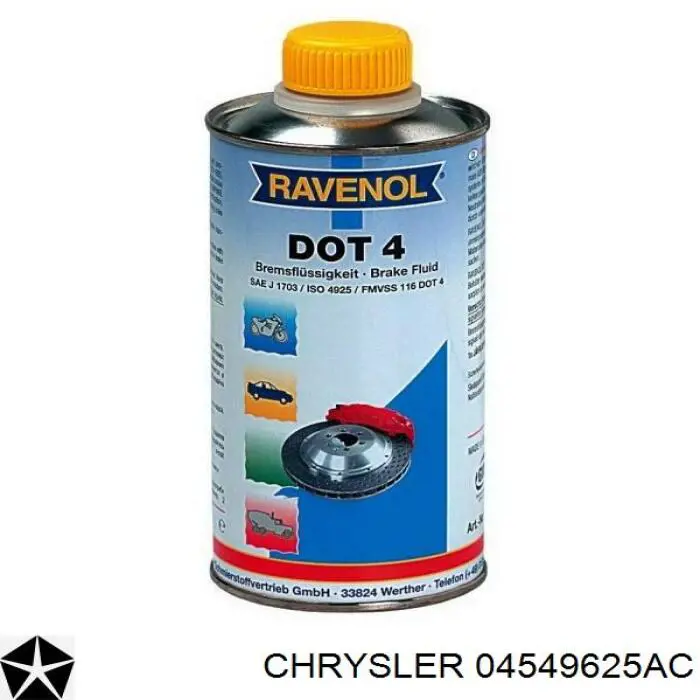 Рідина гальмівна Chrysler 04549625AC ціна, від 2.34 USD
