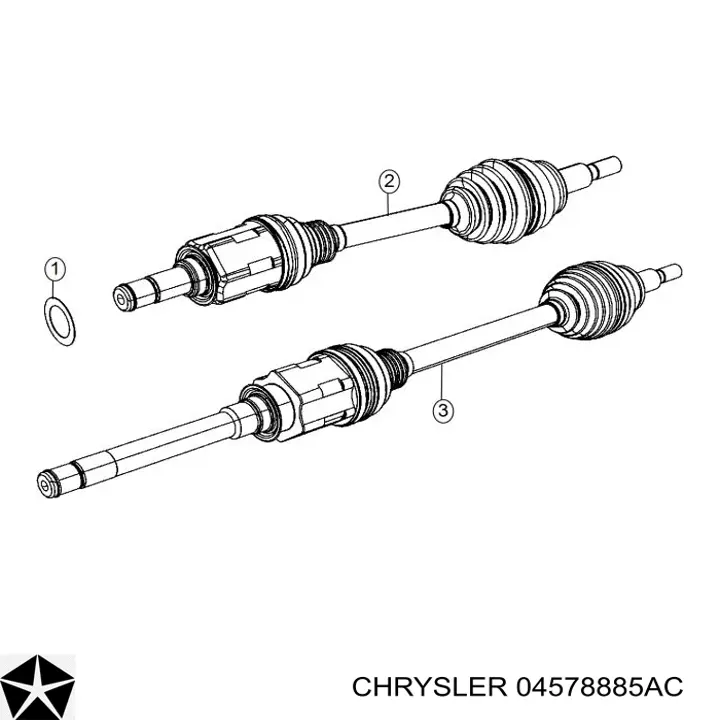 Піввісь передня ліва Chrysler 4578885AB