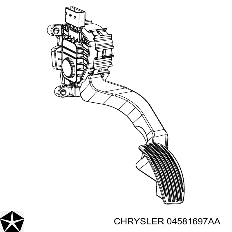 Підаль газу Chrysler 04581697AA ціна, від 6.47 USD
