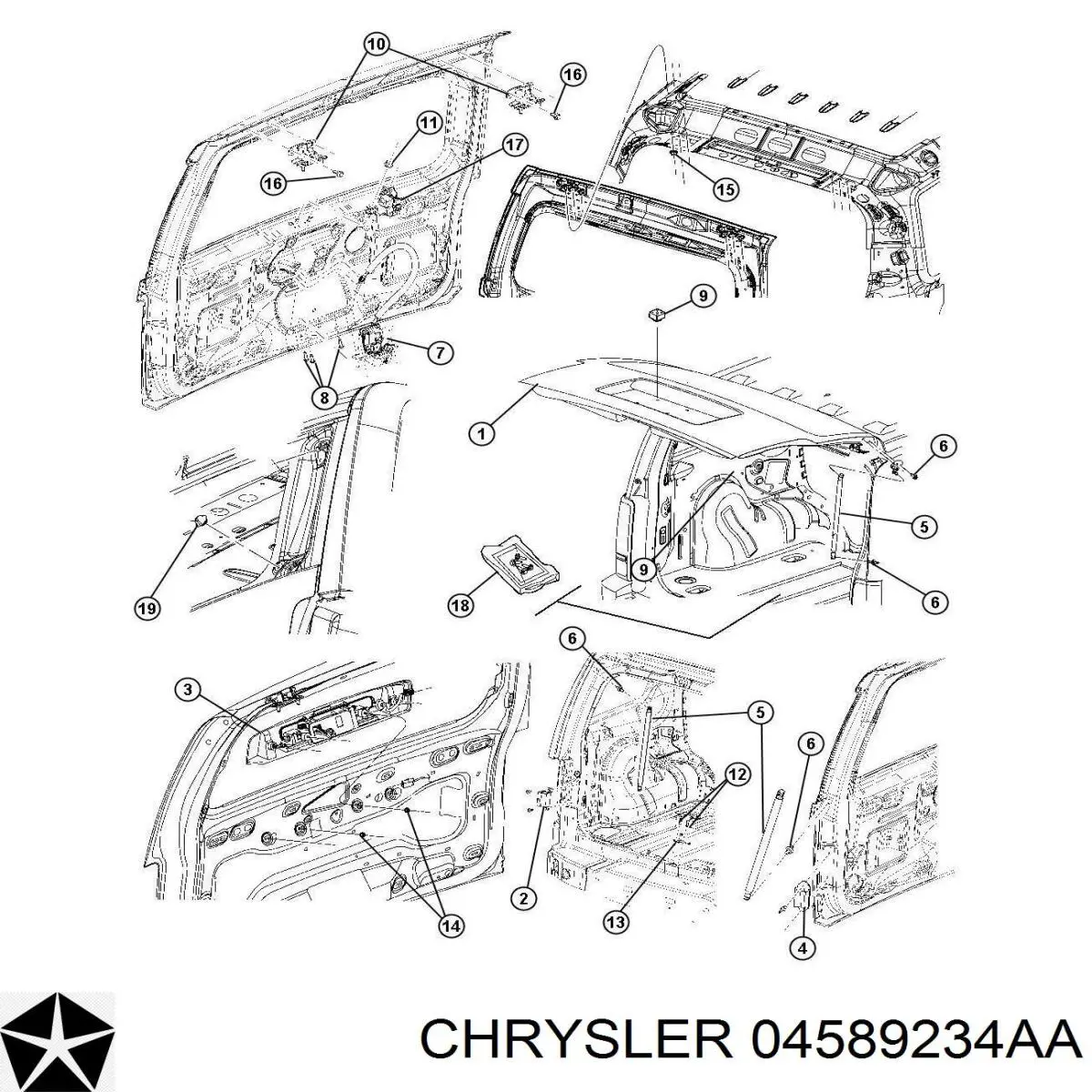  Chrysler 4589234AA ціна, від 2.53 USD