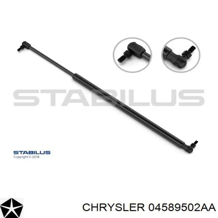 Амортизатор двері задньої Chrysler 04589502AA ціна, від 8.55 USD