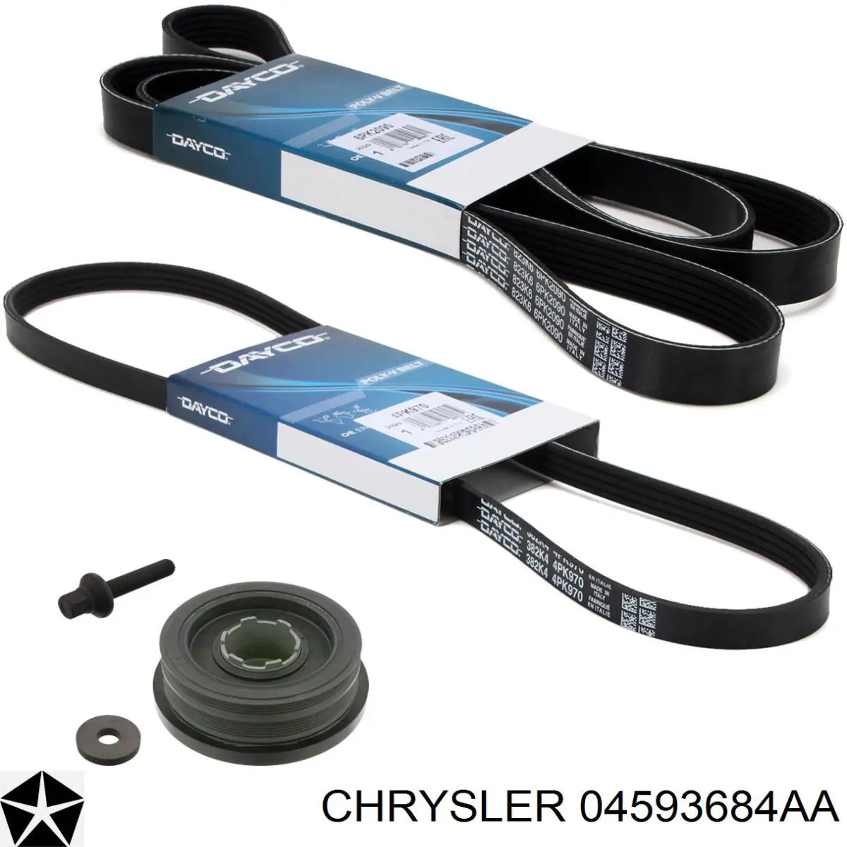 Купити 04593684AA Chrysler Ремінь генератора