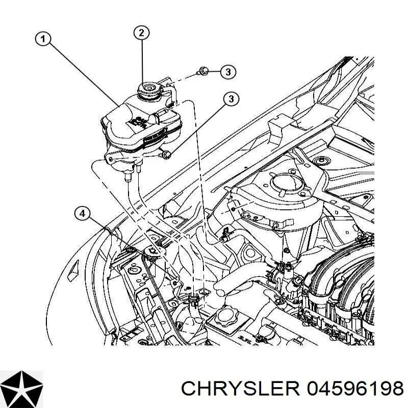 04596198 Chrysler кришка/пробка радіатора